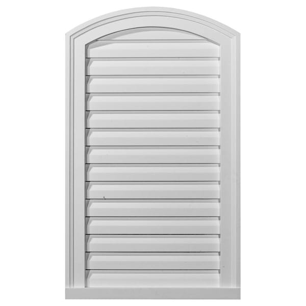 Ekena Millwork Eyebrow Urethane Gable Vent Louver, Non-Functional, 18"W x 24"H GVEY18X24D - main